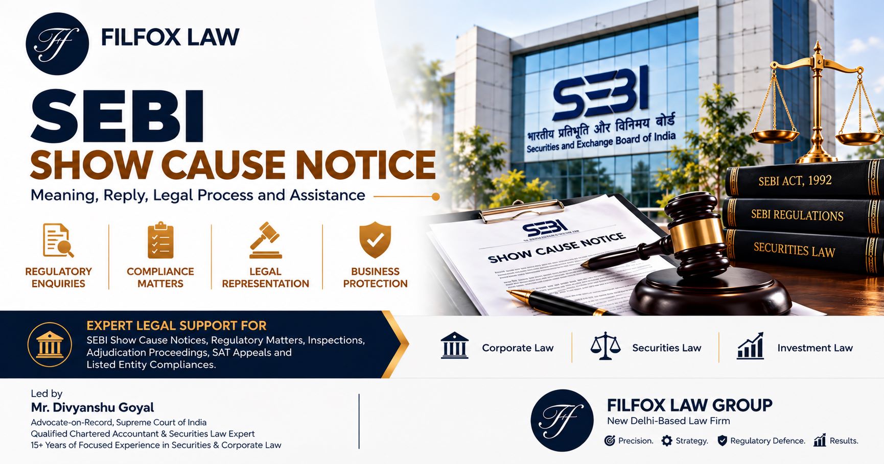 SEBI Show Cause Notice: Reply & Legal Assistance